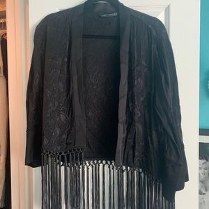 Zara Fringe Kimono